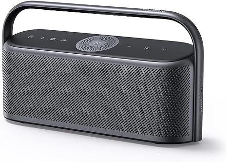 Motion X600 Portable Bluetooth Speaker with Wireless Hi-Res Spatial Audio,50W Sound, IPX7 Waterproof, 12H Long Playtime, Pro EQ, Built-in Handle, AUX-in