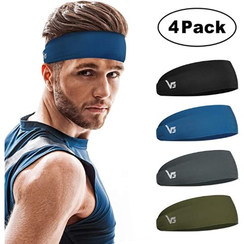 Racquetball Working Out Fits Under Helmets Too WITERY Headbands for Men and Women Sweatband & Sports Headband Moisture Wicking Workout Sweatbands for Running Cross Training 