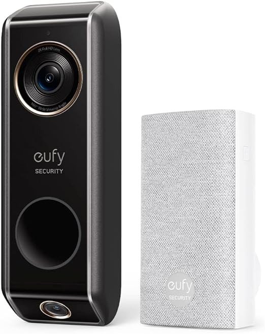 eufy Security Video Doorbell Dual Camera (Wired) with Chime 