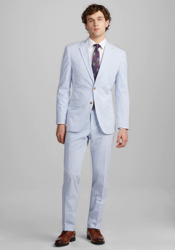 1905 Collection Tailored Fit Stripe Suit CLEARANCE - All Clearance | Jos A Bank