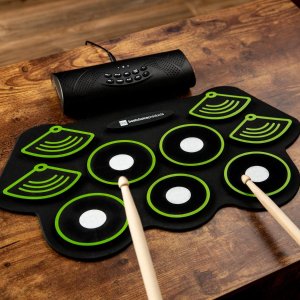 Best Choice Products 9 Pad Roll Up Bluetooth Electric Drum Set