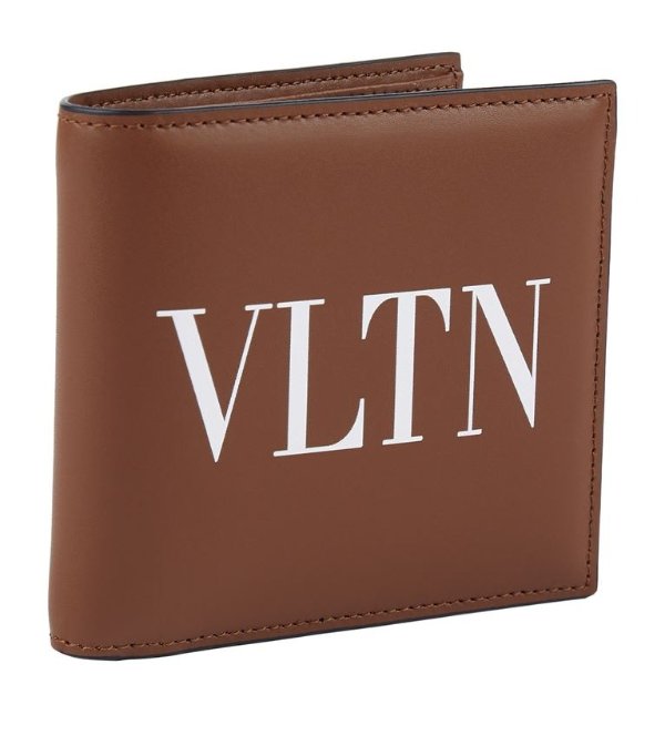 Leather Bi-Fold Logo Wallet
