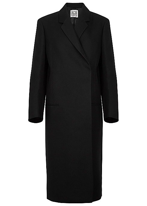 Volterra black twill coat