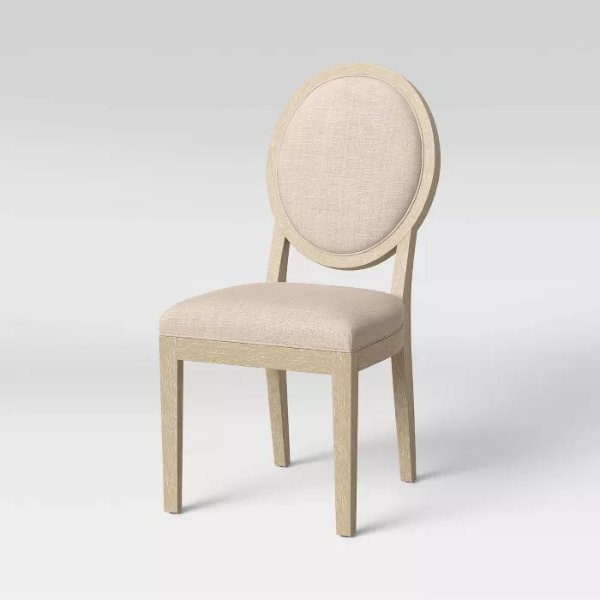 Kelly Oval Back Dining Chair Linen 