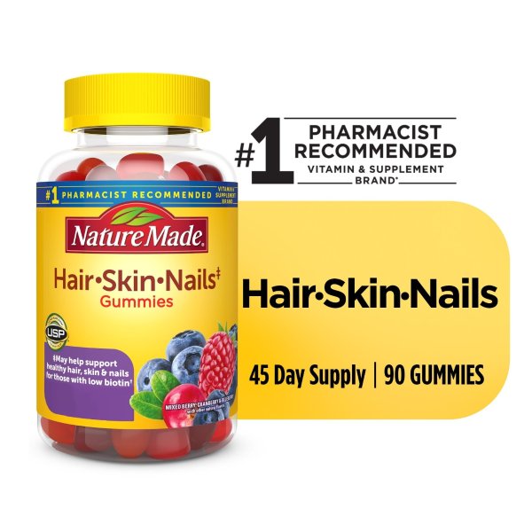 Hair, Skin & Nails Adult Gummies, 90CT