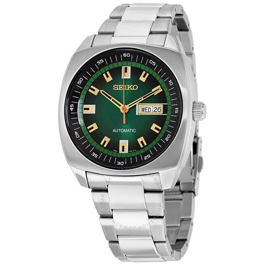 Recraft Automatic Green Dial Stainless Steel Men's Watch SNKM97