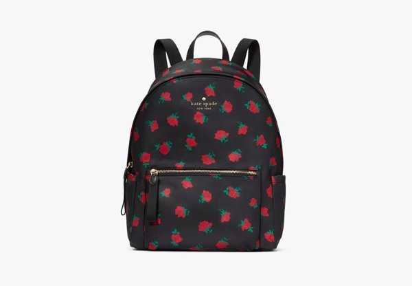 Chelsea Rose Toss Printed Large Backpack
