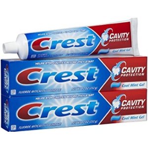 Crest Cavity Protection Gel Toothpaste Cool Mint Gel, 6.4 oz., (Pack of 2)