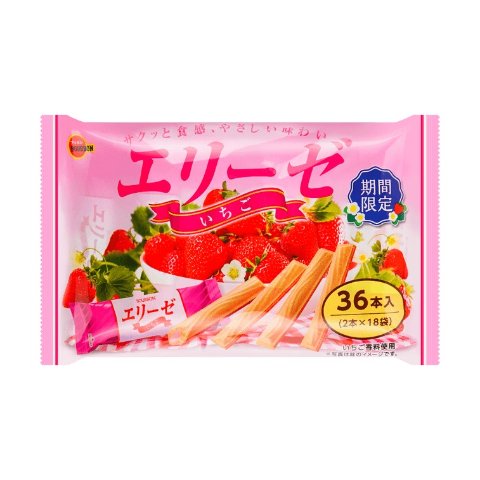 BOURBON波路梦 夹心威化饼干棒 草莓味 36枚