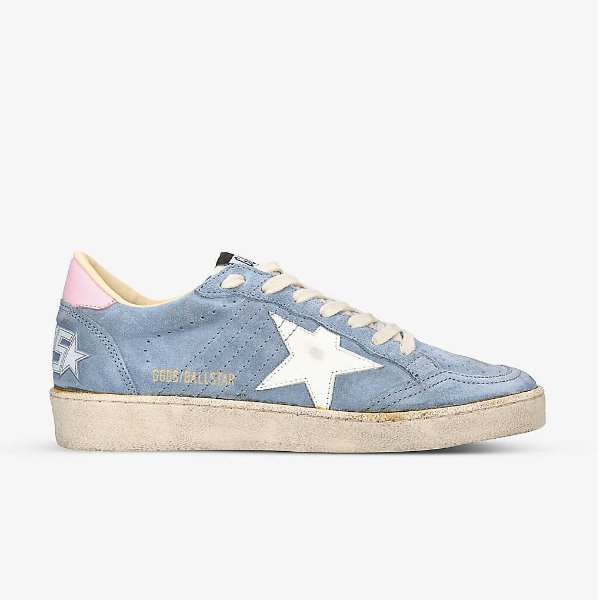 Women's Ball Star 50758 distressed suede low-top trainers