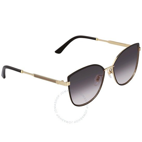 Grey Gradient Cat Eye Ladies Sunglasses GG0589SK 001 57