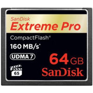 SanDisk Extreme PRO 64GB CompactFlash Memory Card