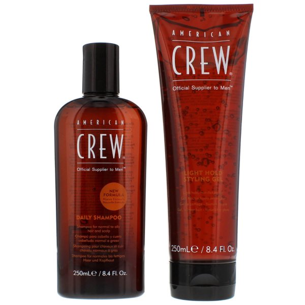 American Crew Gifts & Sets Daily Shampoo 250ml & Light Hold Gel 250ml