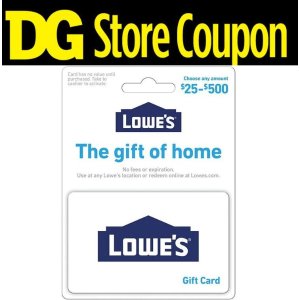 Lowe's Physical Gift Card