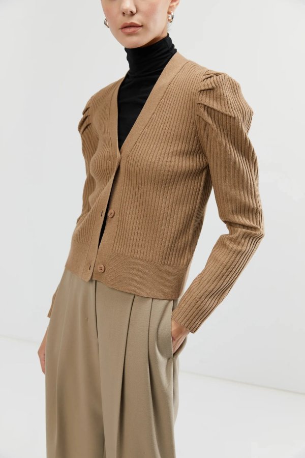 PUFFY SHOULDER CARDIGAN $32 Winter Sale: Up to 50% Off. Prices as marked. CG-9220-W Cream;LEAD GRAY CG-9220-W $78 $32.00