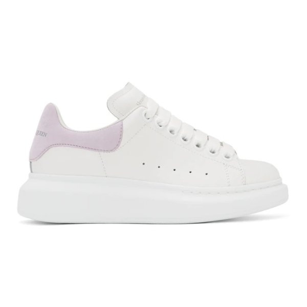 SSENSE Exclusive White & Purple Oversized Sneakers