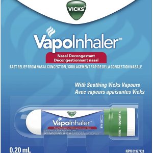 $3.3(原价$3.47)Vicks VapoInhaler 便携式通鼻吸入器 速效缓解鼻塞