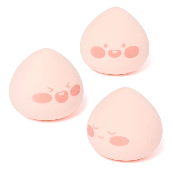 可爱桃子美妆蛋（3支装）