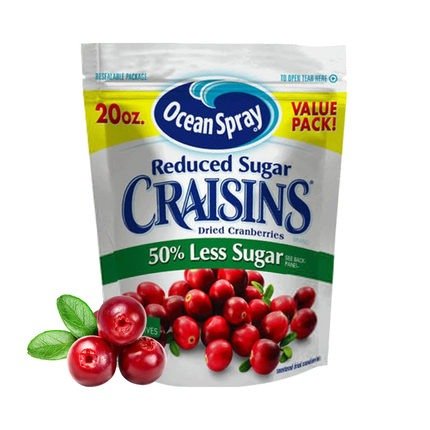 【直营】美国OceanSpray优鲜沛进口蔓越莓干50%减糖567g 零食烘焙-tmall.hk天猫国际