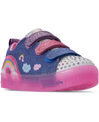 Little Girls Twinkle Toes Rainbow Glow Stay-Put Closure Light Up Casual Sneakers from Finish Line