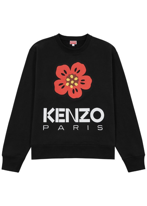 KENZO Boke Flower printed stretch-cotton sweatshirt