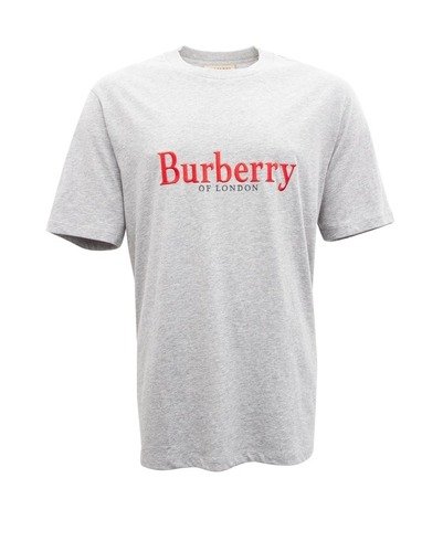 Burberry Embroidered Archive Logo Cotton T-Shirt