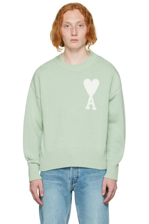 Green Ami de Coeur Sweater