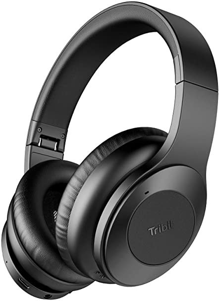 QuietPlus Active Noise Cancelling Headphones - 5.0 Bluetooth Headphones with MIC 30 Hrs Playtime CVC8.0 Hi-Fi Sound Type-C Foldable Wireless Headphones Over Ear for Airplane Travel Work, Black