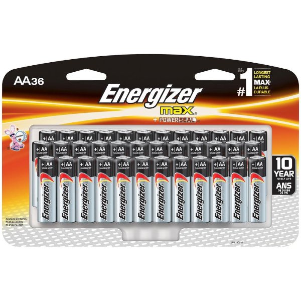 MAX Alkaline AA Battery (36-Pack)-E91SBP36H - The Home Depot