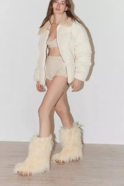 Fluffy Faux Fur Boot
