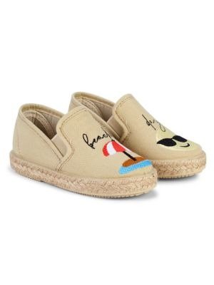Just Kidding Baby's & Little Kid's Embroidered Espadrilles