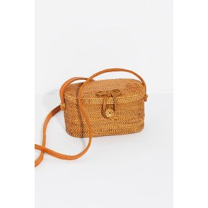 Free People 巴厘岛风草编包