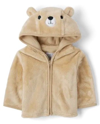 Unisex Long Sleeve Baby Bear Faux Fur Cozy Jacket | The Children's Place - IRISH CREAM