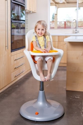 可调节高度儿童高脚餐椅