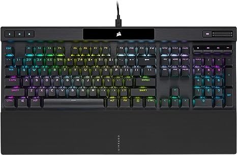 K70 RGB PRO Mechanical Gaming Keyboard - Cherry MX Brown Keyswitches - 8,000Hz Hyper-Polling - Durable PBT Double-Shot Keycaps - Magnetic Soft-Touch Palm Rest - Black (QWERTY - NA Layout)