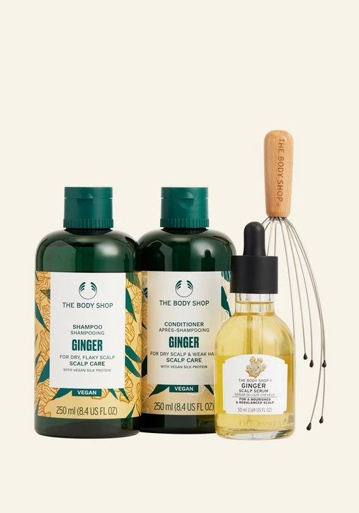 The Body Shop, Hair, New Ginger Shake Swish Ginger Gift Set By The Body  Shop
