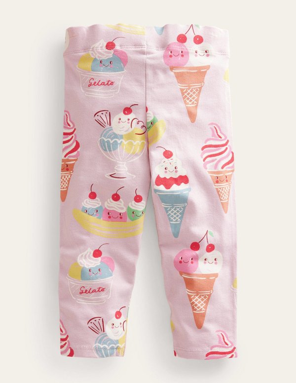 Fun Cropped Leggings - Pink Ice Creams | Boden US