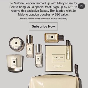 预告：Macy's 五月美妆盒 收祖马龙六件套