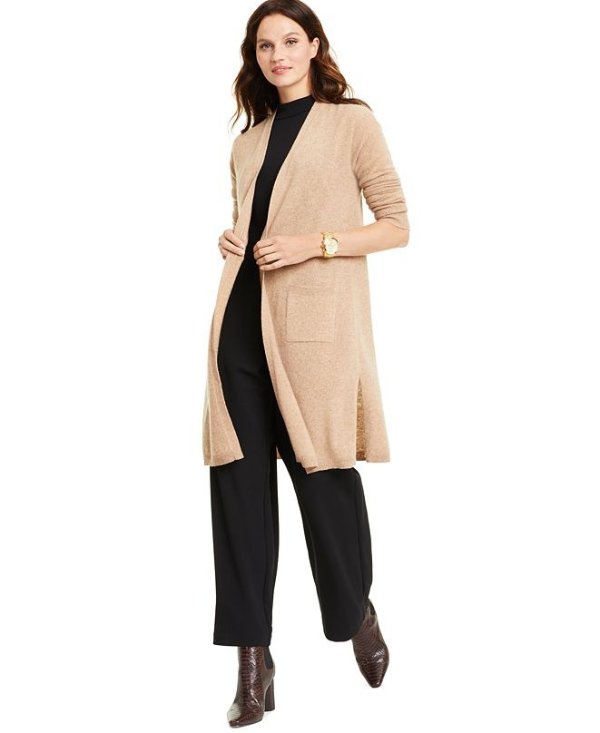 Cashmere Maxi Duster Cardigan, Regular & Petite Sizes, Created for Macy's