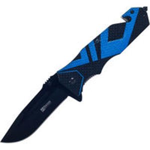 Whetstone Black and Blue Tactical Rescue Knife