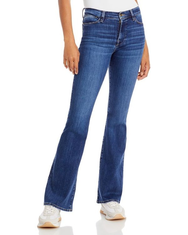 Le High Flare Leg Jeans in Lupine