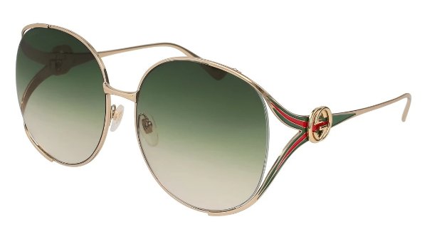 Gucci GG0225/S W Oval Sunglasses