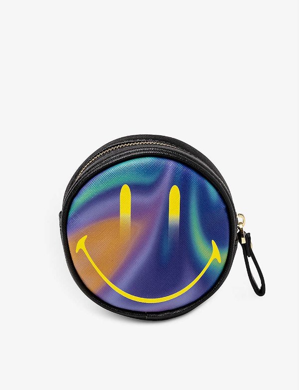 SELETTI Smiley ombre faux-leather coin purse
