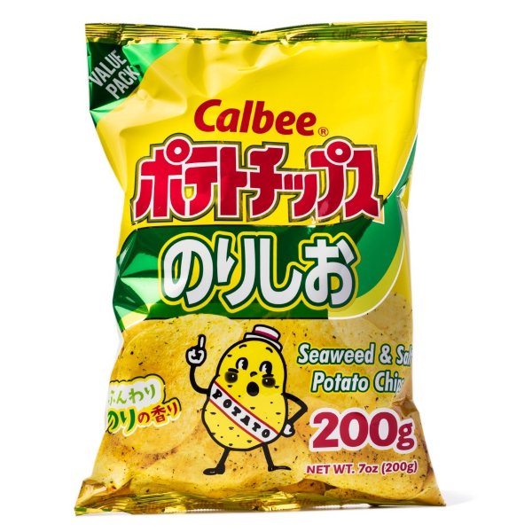 Calbee Seaweed and Salt Potato Chips 7 oz