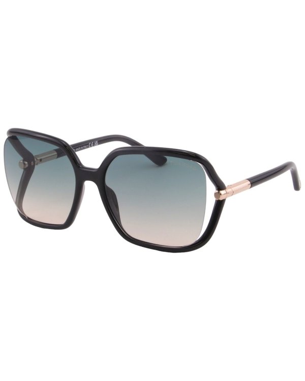 Women's Solange-02 60mm Sunglasses / Gilt