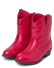 Girls Embroidered Star Cowgirl Boots - American Cutie | Gymboree - RED