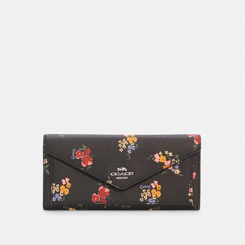 CoachSlim Envelope Wallet With Wildflower Print