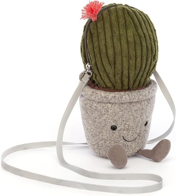 Amuseable Cactus Bag Crossbody Purse with Zip Top Gifts for Kids Girls Tweens and Teens