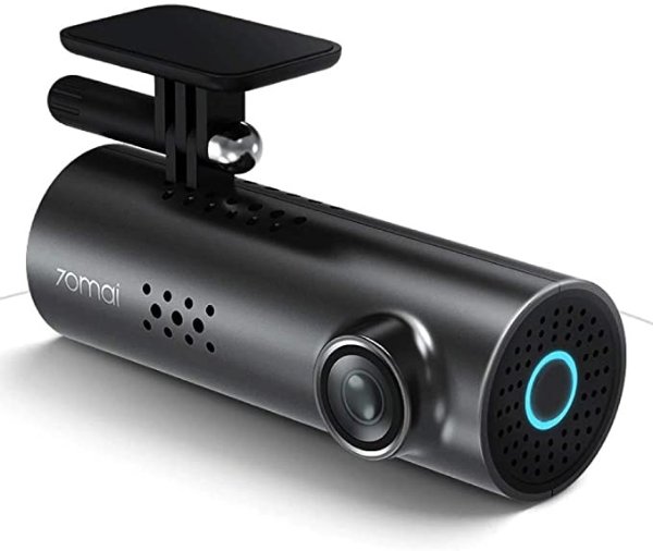 Smart Dash Cam 1S, Dash Cam Recorder Camcorder, 1080p, Night Vision, Wide Angle, G-Sensor, Loop Recording, App WiFi, Voice Control (2020)
