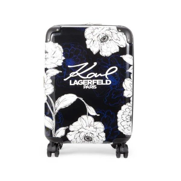 20 Inch Floral Spinner Suitcase